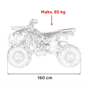 Quad Spalinowy 120CC DISCOVERER Czerwony PSP.ATV009.8.CR